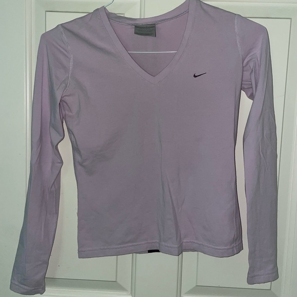 Nike Tops - Nike Vintage V-Neck Long Sleeve Top - Purple - Size Extra Small